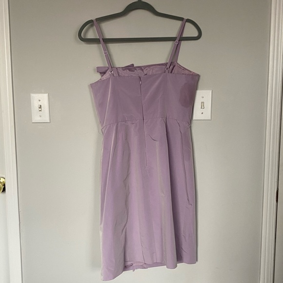 BCBGMAXAZRIA Lavender taffeta Ruffle Dress - Picture 2 of 4